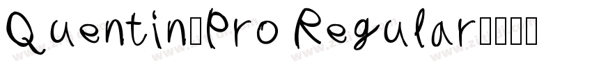 Quentin_Pro Regular字体转换
